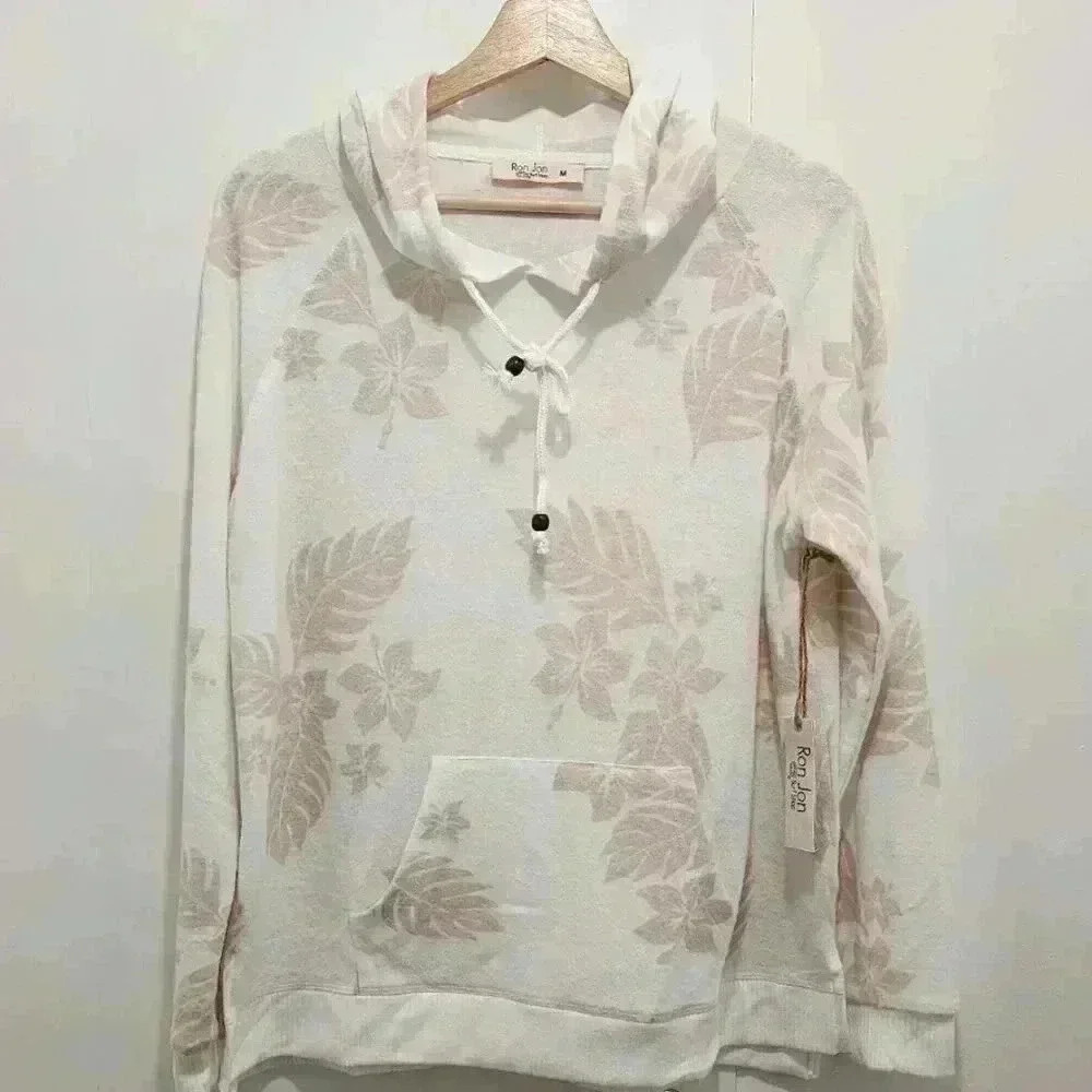 NWT Ron Jon Surf Shop Womens Palm Paradise‎ Hacci Hoodie Size Medium